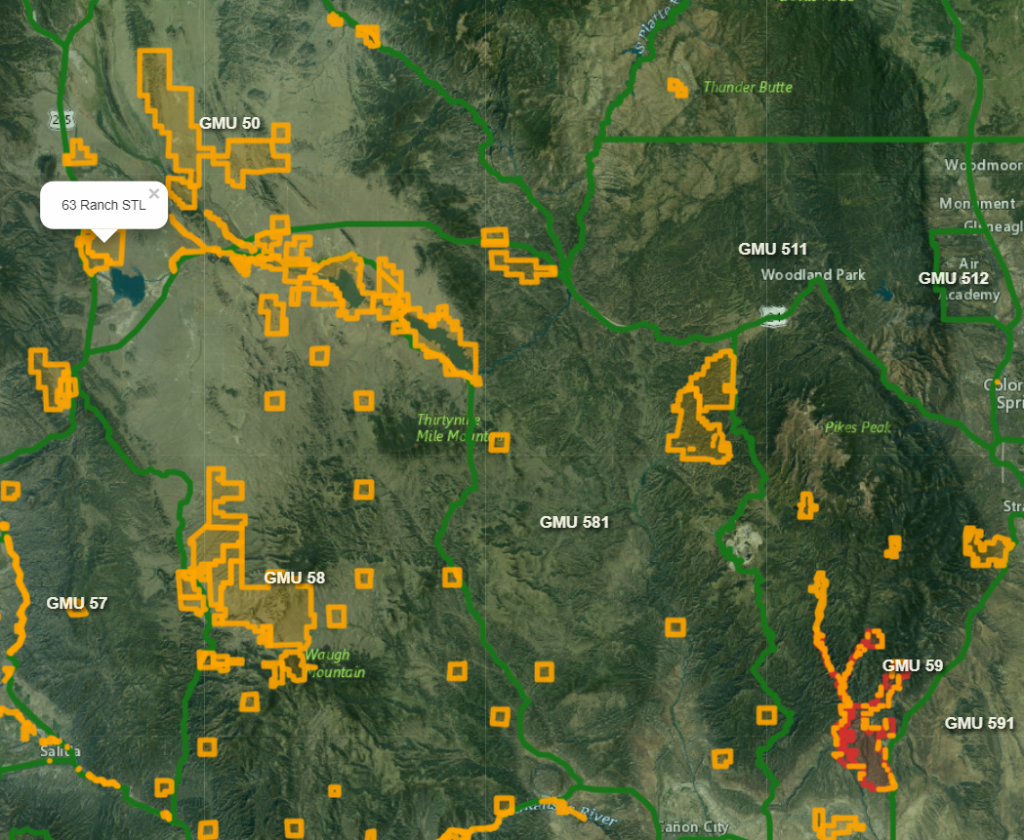 colorado gmu map interactive - Chuck Ridley