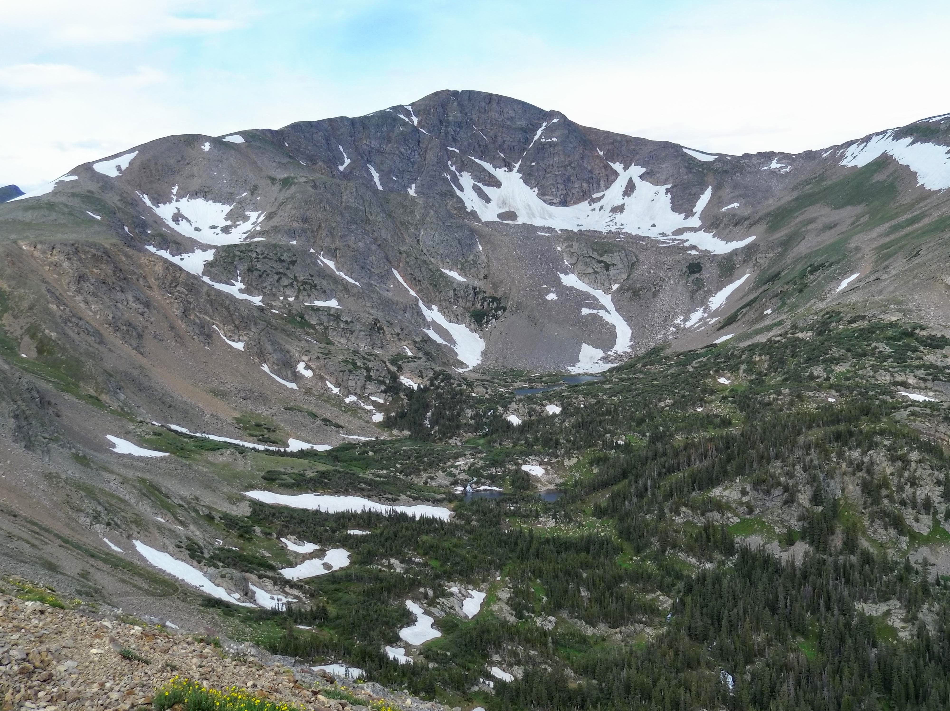 James Lake, Echo Lake, and others below in the James Peak Wilderness.