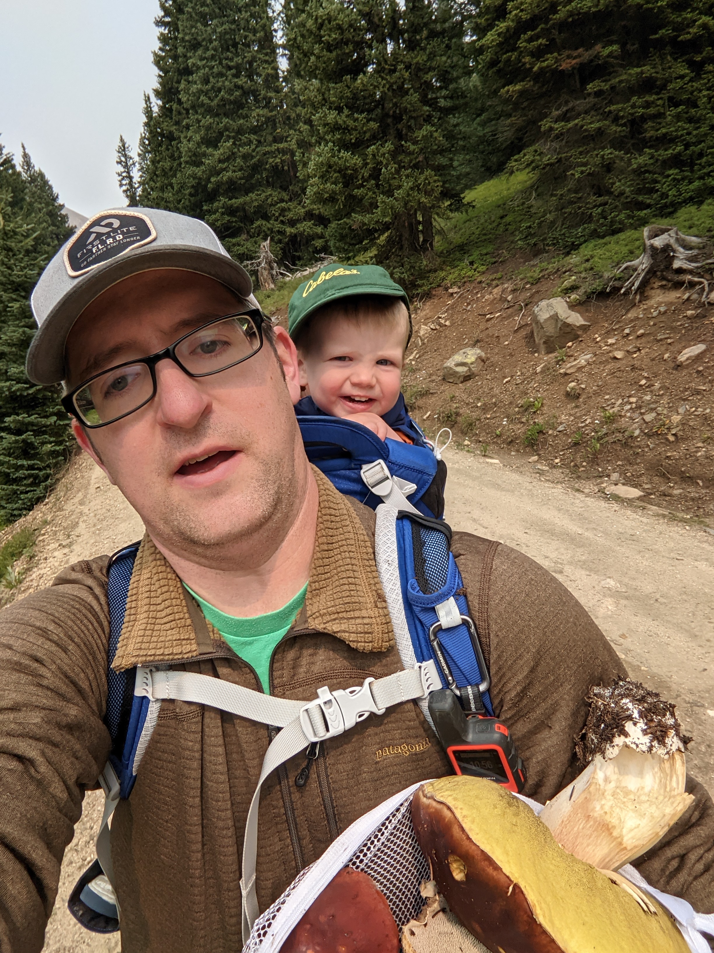 Author's boy in the Osprey Poco Plus, enjoying the ride!