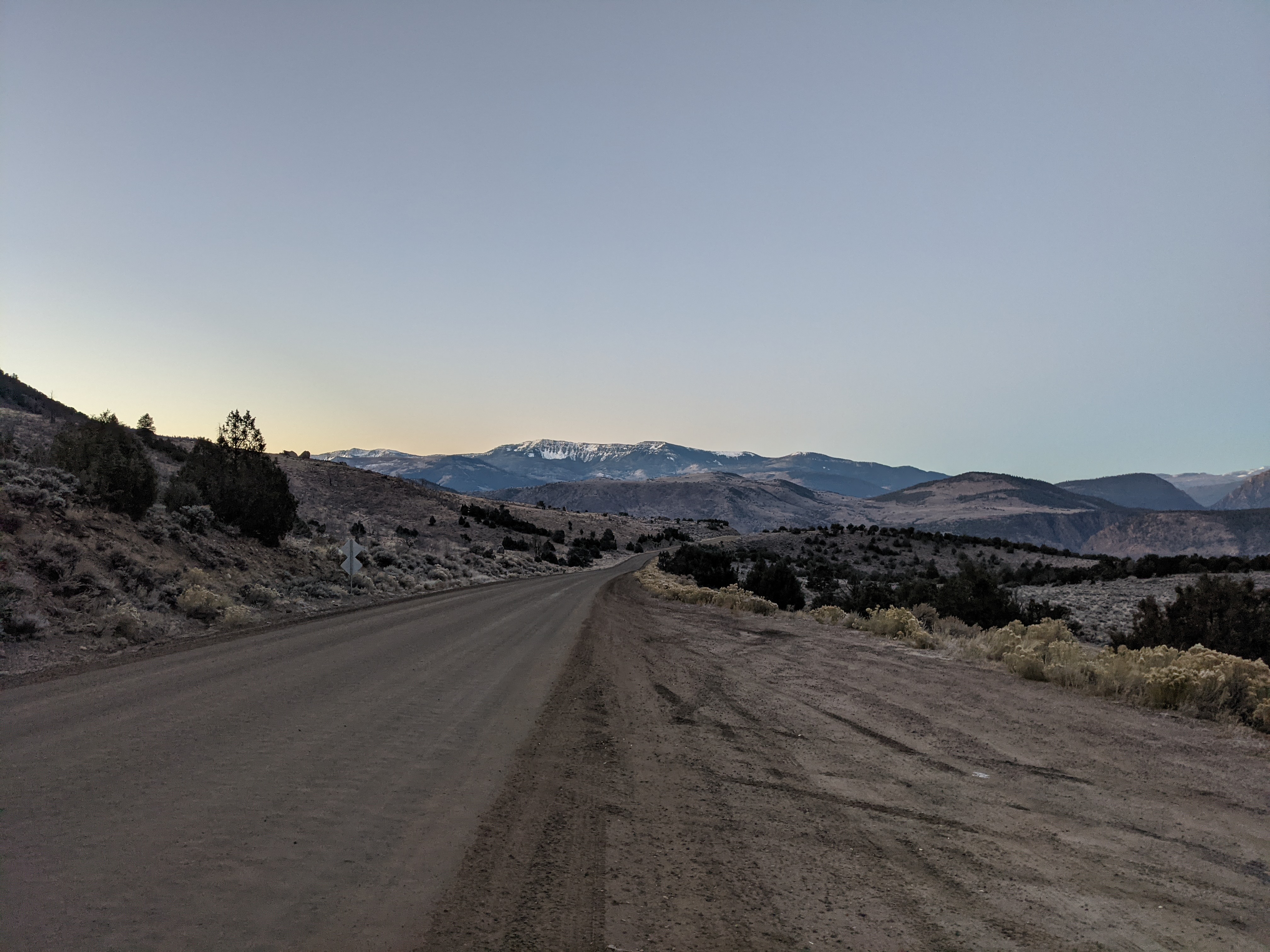 The drive in to my spot for my Colorado OTC elk hunt. Driving in to a mountain sun rise.
