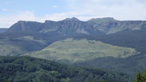 The view from Ripple Creek Pass in the Flat Tops wilderness.