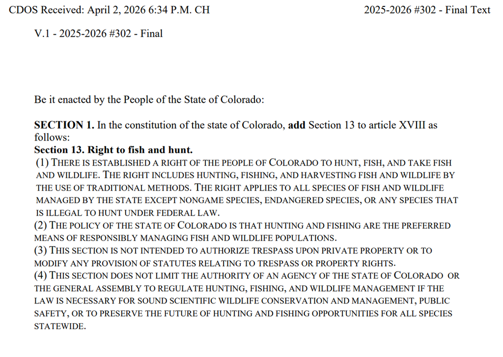 Colorado Amendment 83 text