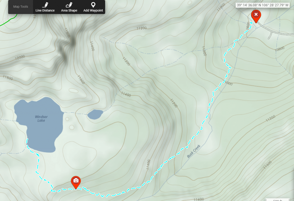 The route less traveled.  I hiked the faintly marked trail and unknowingly veered off the more traveled one.